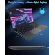 15.6 inch Laptop Computer,16GB RAM LPDDR4 512GB SDD Portable Laptop Computer Cerelon N5095 Processor FHD 1920 * 1080 Laptop PC with Touch ID, WiFi5, BT4.2, USB 3.0