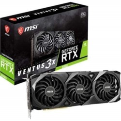 MSI GeForce RTX 3090 Ventus 3X 24G OC Graphic Card - 24 GB GDDR6X - 384 bit Bus Width - DisplayPort - HDMI, G3090V3X24C
