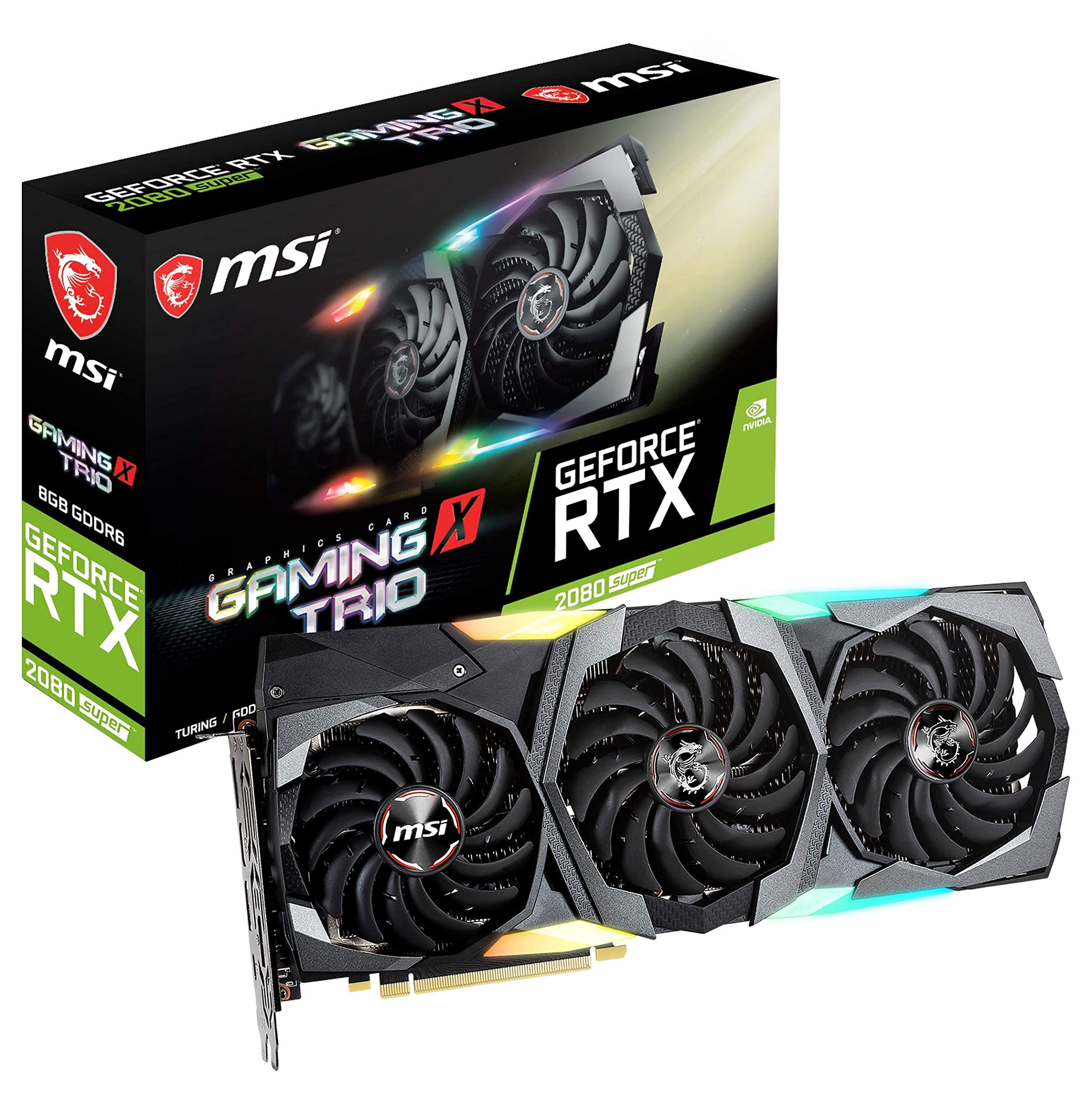 MSI Gaming GeForce RTX 2080 Super 8GB GDRR6 256-Bit HDMI/DP Nvlink