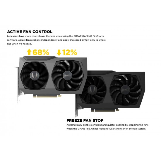 ZOTAC GAMING GeForce RTX 3070 Twin Edge OC 8GB GDDR6 256 bit 14 Gbps PCIE 4.0 Gaming Graphics Card IceStorm 2.0 Advanced Cooling White LED Logo