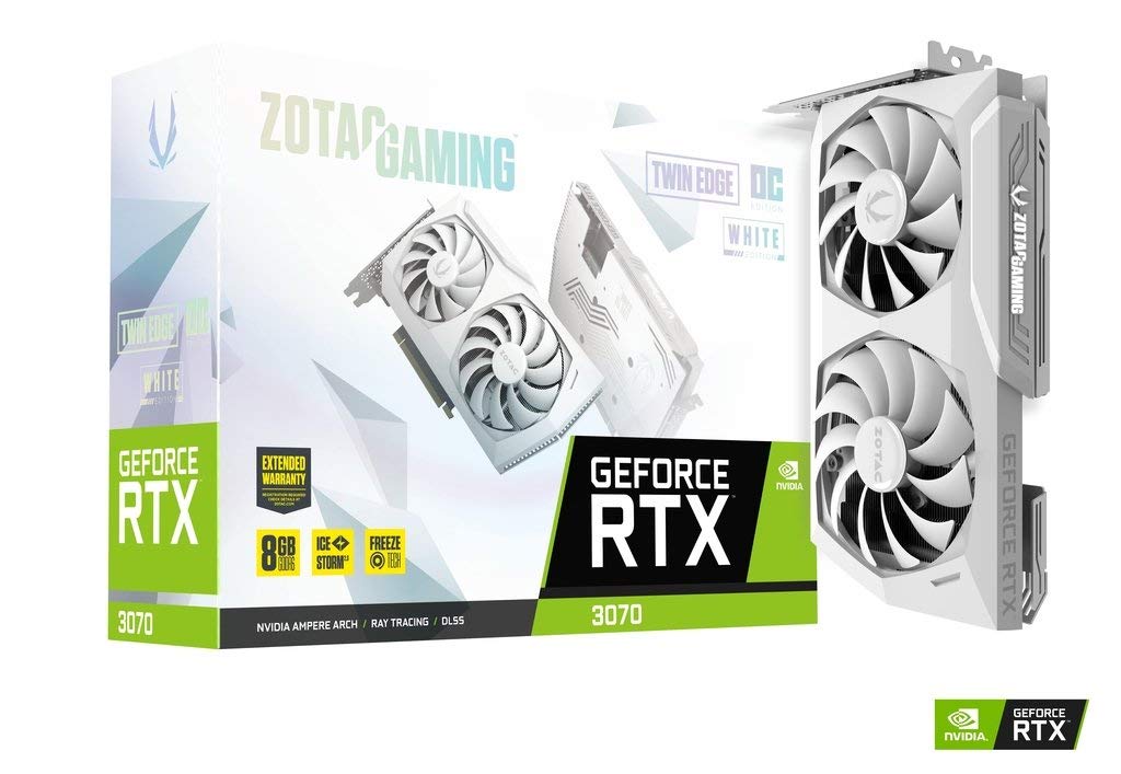 Zotac Gaming GeForce RTX 3070 Twin Edge OC White Edition 8GB GDDR6 ...