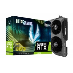 ZOTAC GAMING GeForce RTX 3070 Twin Edge 8GB GDDR6 256-bit 14 Gbps PCIE 4.0 Gaming Graphics Card, IceStorm 2.0 Advanced Cooling, White LED Logo Lighting, ZT-A30700E-10P