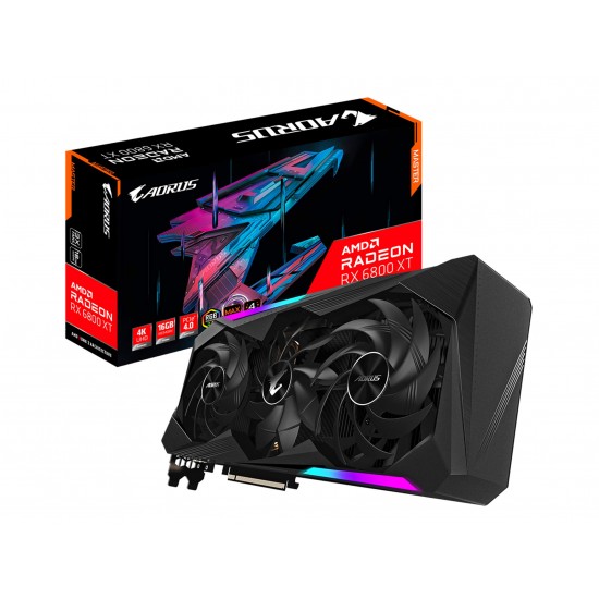 AORUS AMD Radeon RX 6800 XT Master Type C 16G Graphics Card, 16GB GDDR6  Memory, Powered by AMD RDNA 2, HDMI 2.1, USB Type-C, MAX-Covered Cooling