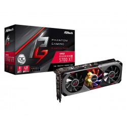 ASRock Phantom Gaming D Radeon RX 5700 XT 8G OC Video Card Model RX5700XT PGD 8GO