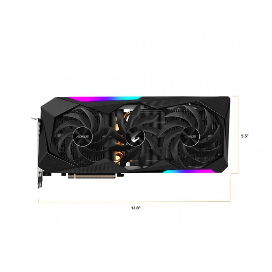 AORUS AMD Radeon RX 6800 XT Master Type C 16G Graphics Card, 16GB GDDR6 Memory, Powered by AMD RDNA 2, HDMI 2.1, USB Type-C, MAX-Covered Cooling, GV-R68XTAORUS M-16GC