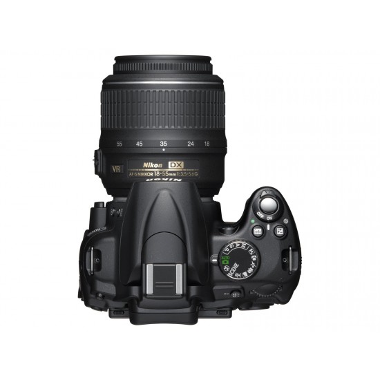 Konijn Hoes Grafiek Nikon D5000 12.3 MP DX Digital SLR Camera with 18-55mm f/3.5-5.6G VR
