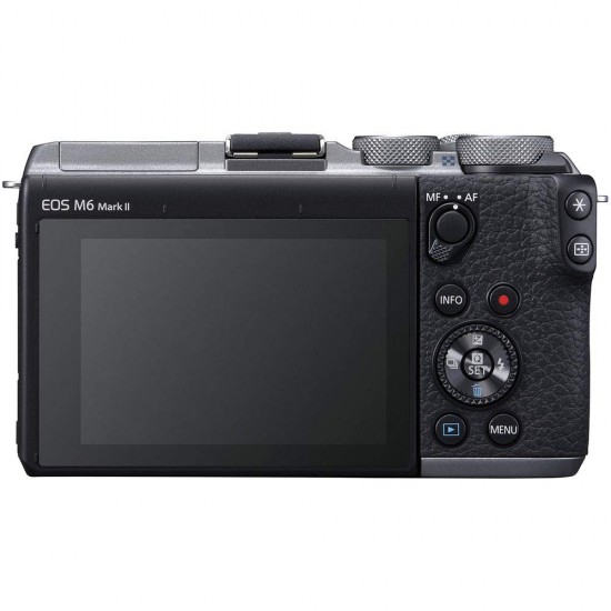 Canon Mirrorless Camera [EOS M6 Mark II](Body) for Vlogging|CMOS (APS-C) Sensor| Dual Pixel CMOS Auto Focus| Wi-Fi |Bluetooth and 4K Video, Silver