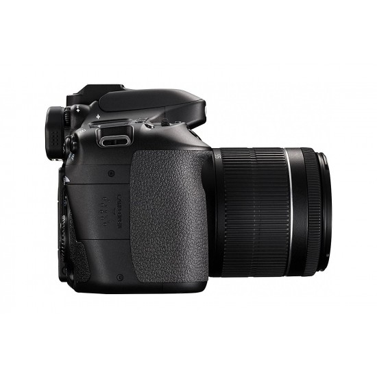 Canon EOS 80D Digital SLR Kit with EF-S 18-55mm f/3.5-5.6 Image Stabilization STM Lens - Black