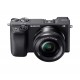 Sony Alpha a6400 Mirrorless Camera: Compact APS-C Interchangeable Lens Digital Camera with Real-Time Eye Auto Focus, 4K Video, Flip Screen and 16-50mm Lens - E Mount Compatible Cameras - ILCE-6400L/B