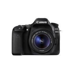 Canon EOS 80D Digital SLR Kit with EF-S 18-55mm f/3.5-5.6 Image Stabilization STM Lens - Black