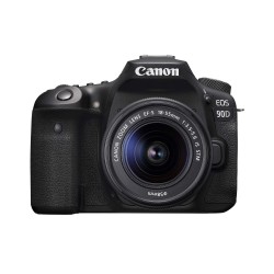 Canon DSLR Camera [EOS 90D] with EF-S 18-55 is STM Lens Kit, Built-in Wi-Fi, Dual Pixel CMOS AF and 3.0-inch Vari-Angle Touch Screen, Black