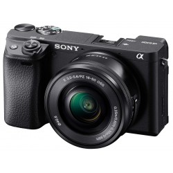 Sony Alpha a6400 Mirrorless Camera: Compact APS-C Interchangeable Lens Digital Camera with Real-Time Eye Auto Focus, 4K Video, Flip Screen and 16-50mm Lens - E Mount Compatible Cameras - ILCE-6400L/B