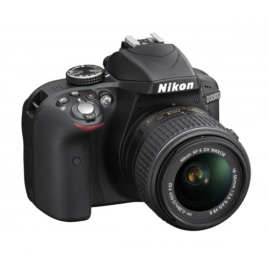Nikon D3300 24.2 MP CMOS Digital SLR with Auto Focus-S DX Nikkor 18-55mm f/