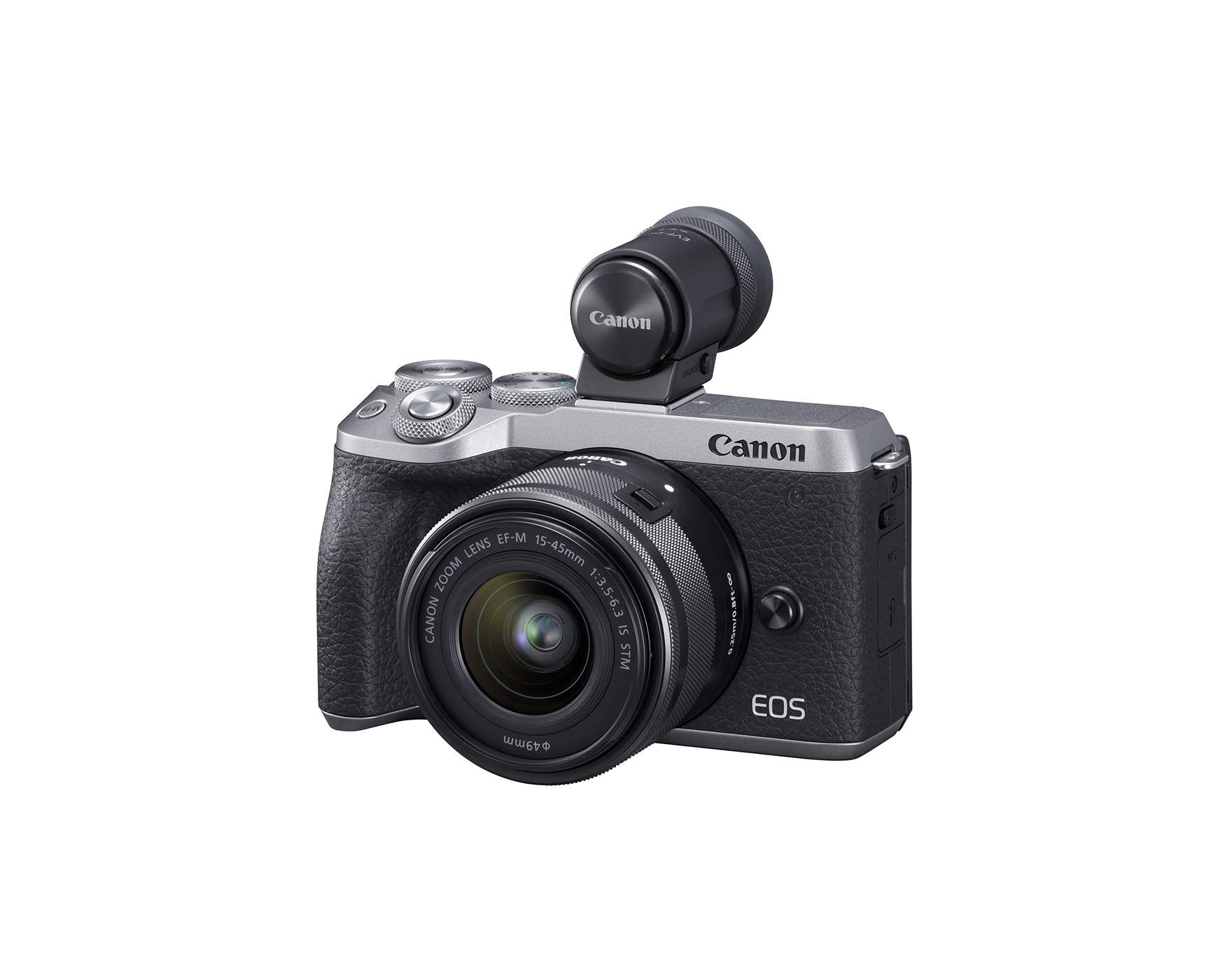Canon EOS M6 Mark II Mirrorless Digital Compact Camera + EF-M 15-45mm  F/3.5-6.3 IS STM + EVF Kit