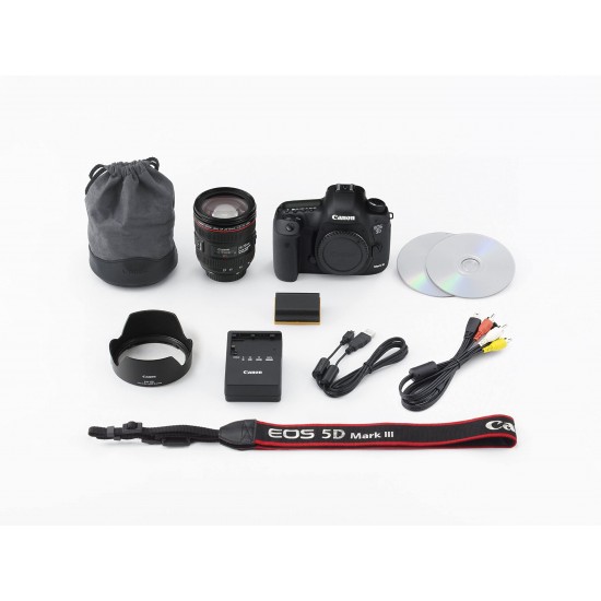 Canon EOS 5D Mark III 22.3 MP Full Frame CMOS Digital SLR Camera with EF 24-70mm f/4 L IS Kit