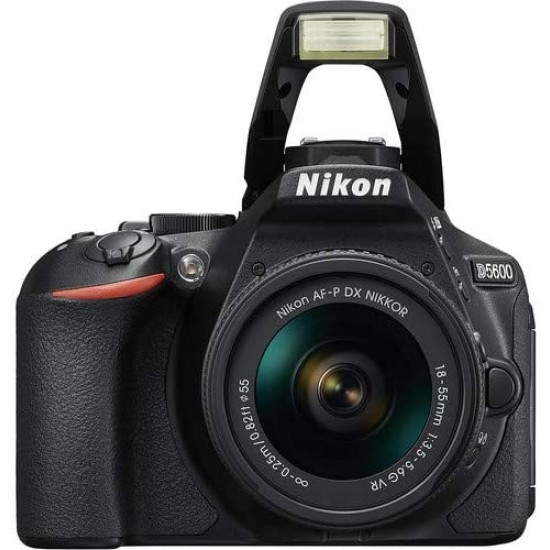 Nikon D5600 DSLR Camera with 18-55mm Lens + 32GB SD Card + Sunshine Basic Bundle