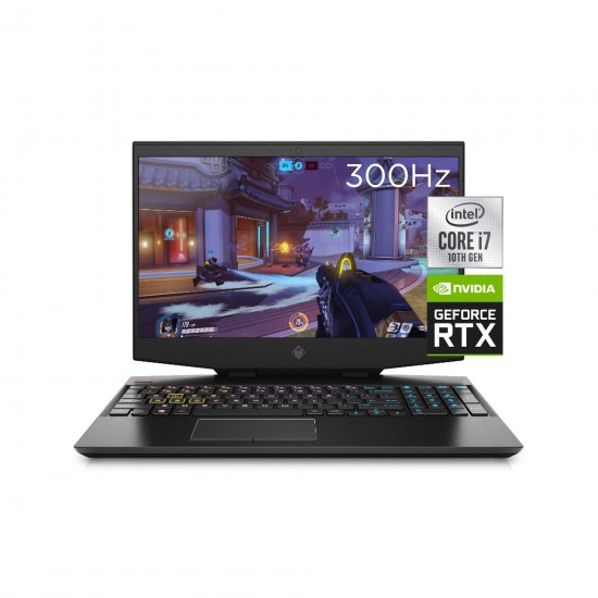 OMEN 15 Gaming Laptop, NVIDIA GeForce RTX 2070 Super Max-Q, Intel Core i7-10750H, 32 GB DDR4 RAM, 512 GB PCIe NVMe SSD, 15.6