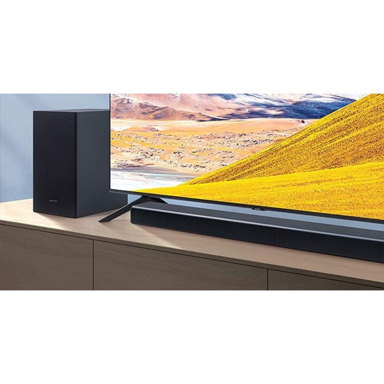 SAMSUNG 85-inch Class Crystal UHD TU-8000 Series - 4K UHD HDR Smart TV with Alexa Built-in + HW-T550 2.1ch Soundbar with Dolby Audio/DTS Virtual:X (2020)