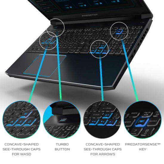 Acer Predator Helios 300 Gaming Laptop, Intel Core i7-9750H, GeForce GTX  1660 Ti, 15.6