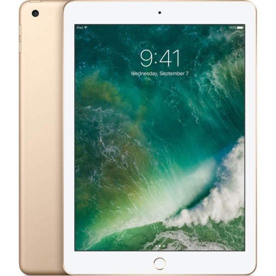 Apple iPad 9.7 with WiFi, 128GB- Gold (2017 Model)