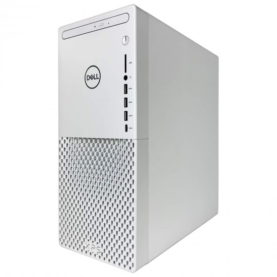 Dell_XPS 8940 Special Edition Desktop + TEKi Wireless Mouse - 10th Gen Intel 10-Core i9-10900K up to 5.3 GHz CPU, 64GB RAM, 4TB SSD + 2TB HDD, NVIDIA_GeForce RTX 2060, DVD Burner, Windows 10, White