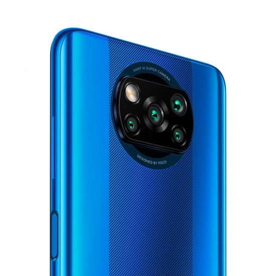 Xiaomi Pocophone X3 NFC 64GB / 6GB RAM 6.67 64MP 4G LTE GSM Factory  Unlocked Smartphone - Global Model - Blue